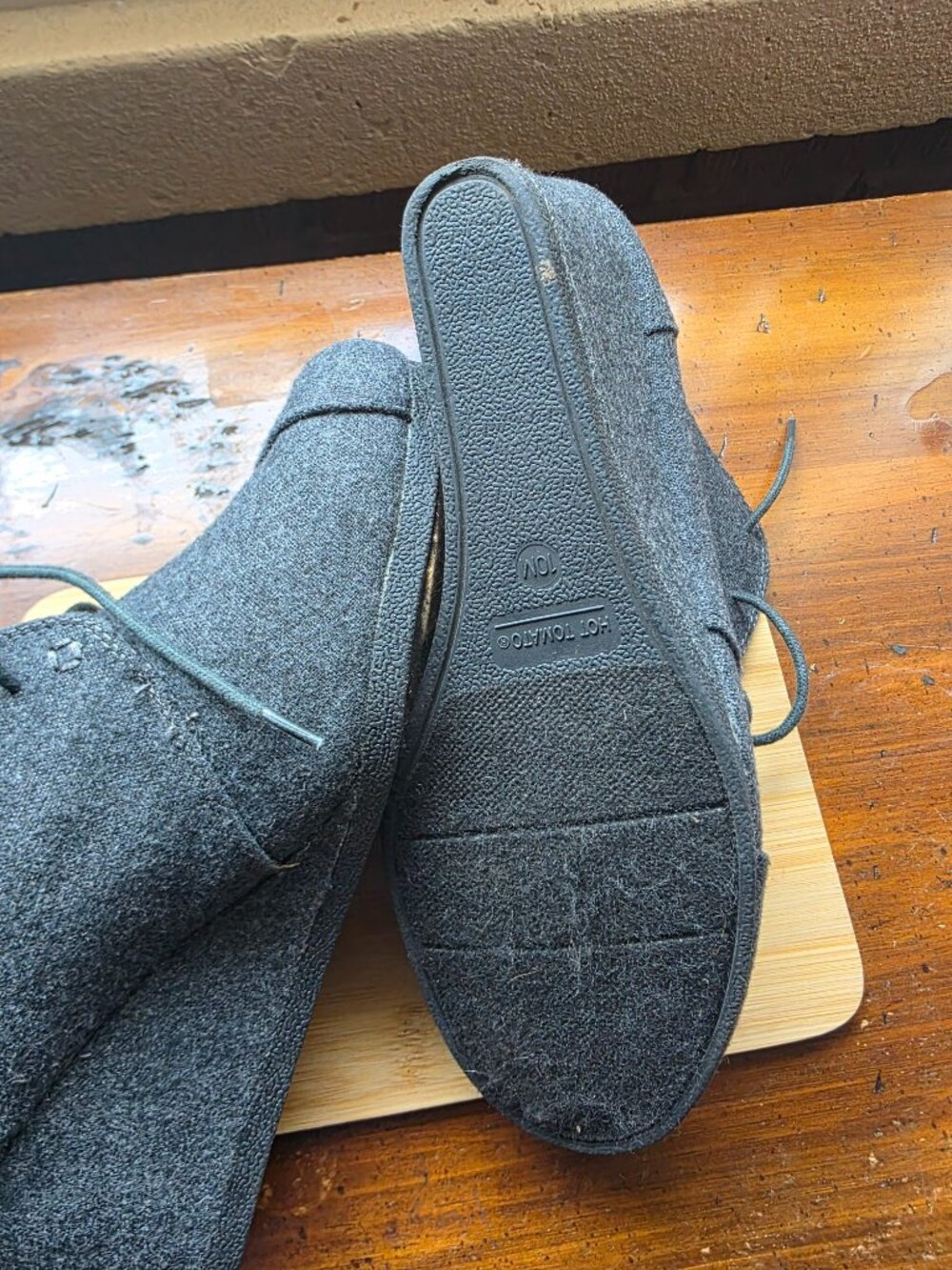 Grey Wedge Booties - Picture 4 of 4